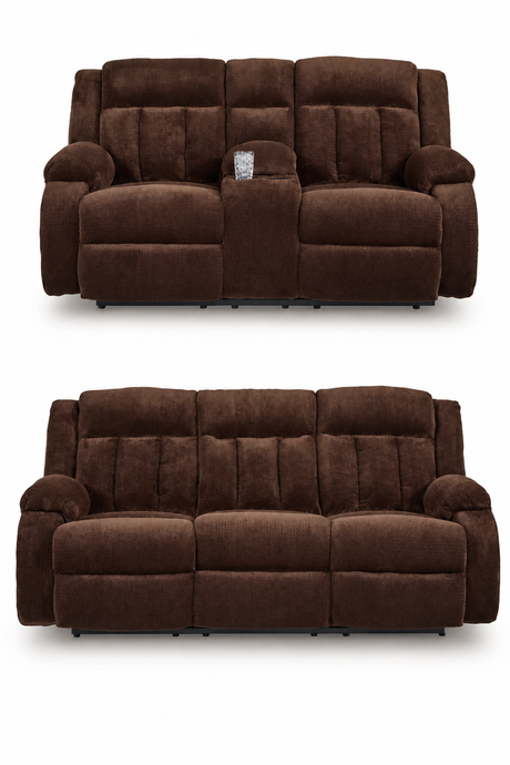 Observation Chocolate Power Power Reclining Living Room Set from Ashley - Luna Furniture