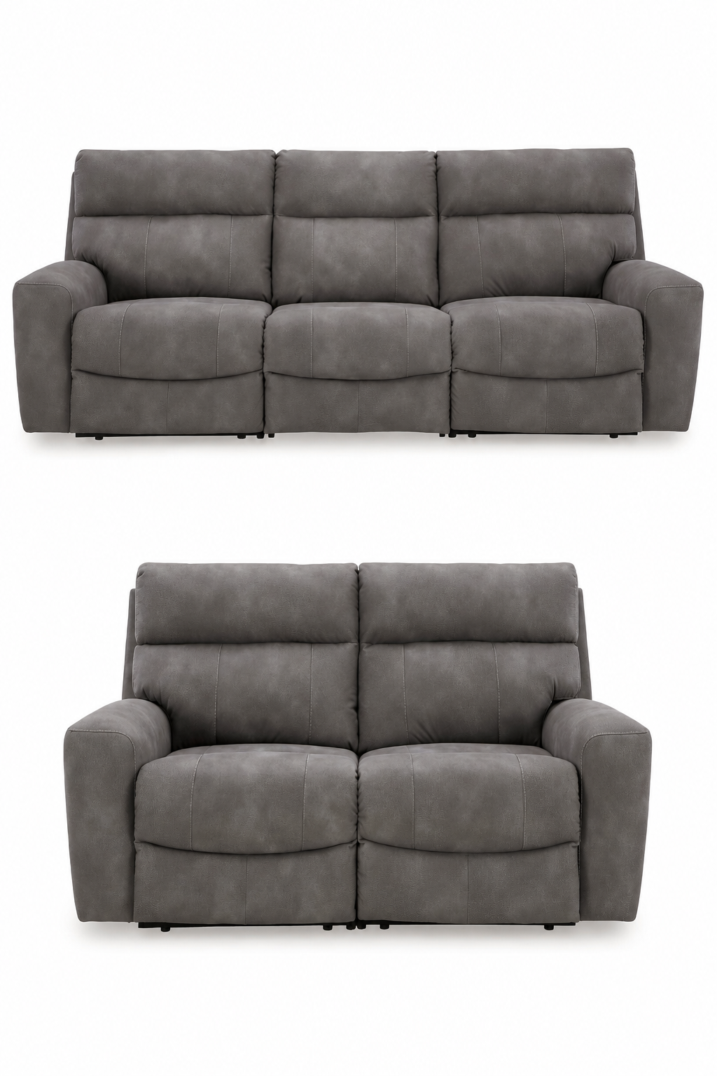 Next-Gen DuraPella Black/Gray Power Reclining Living Room Set from Ashley - Luna Furniture