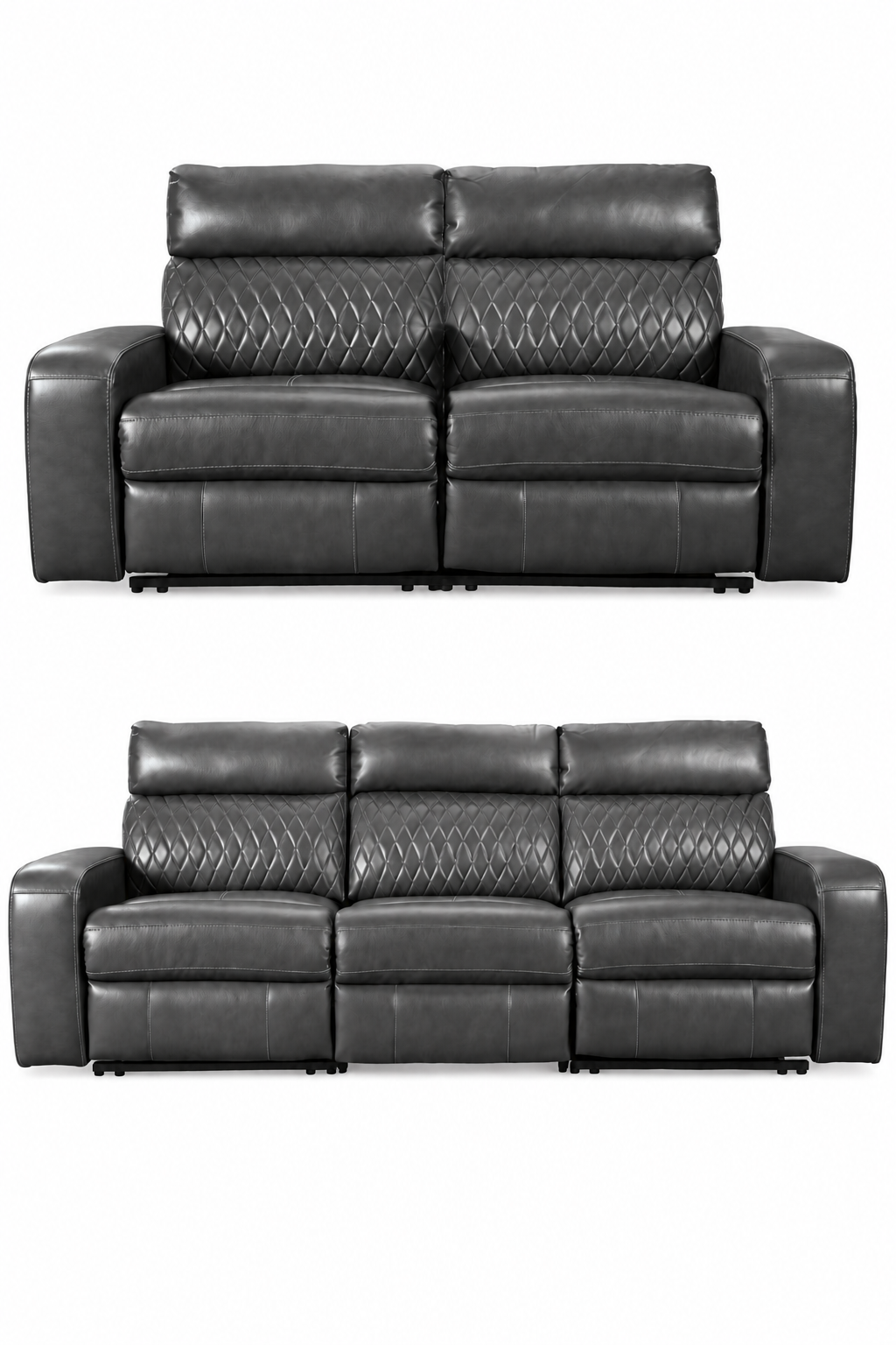 Samperstone Gray Power Reclining Living Room Set from Ashley - Luna Furniture