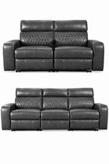 Samperstone Gray Power Reclining Living Room Set from Ashley - Luna Furniture