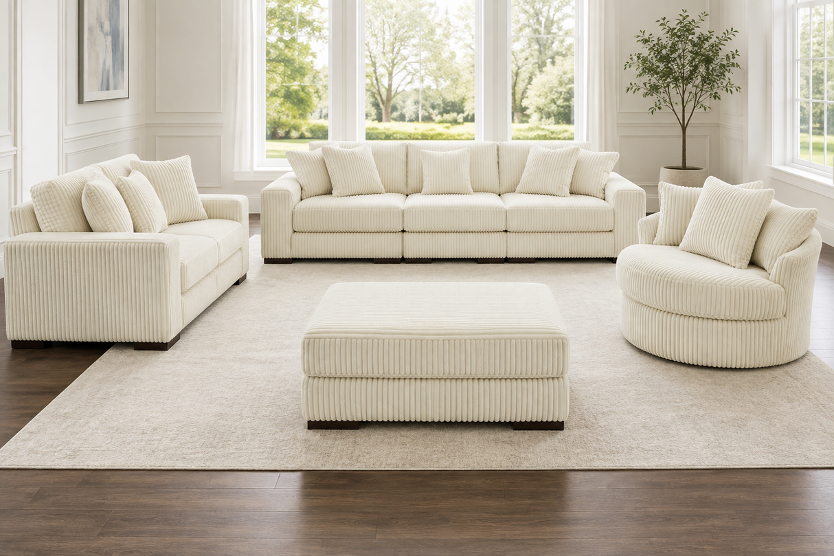 Lindyn Ivory Living Room Set from Ashley - Luna Furniture