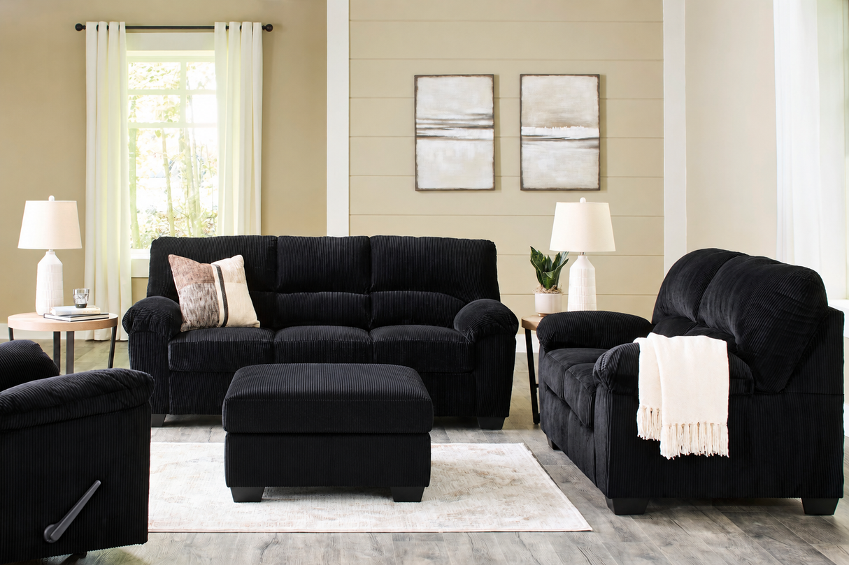 SimpleJoy Onyx Living Room Set from Ashley - Luna Furniture