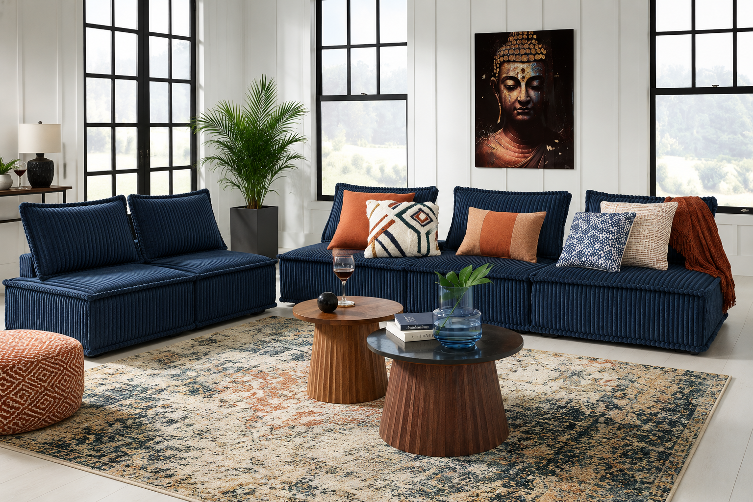 Bales Navy Living Room Set from Ashley - Luna Furniture