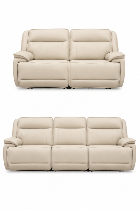 Double Deal Almond Power Reclining Living Room Set from Ashley - Luna Furniture