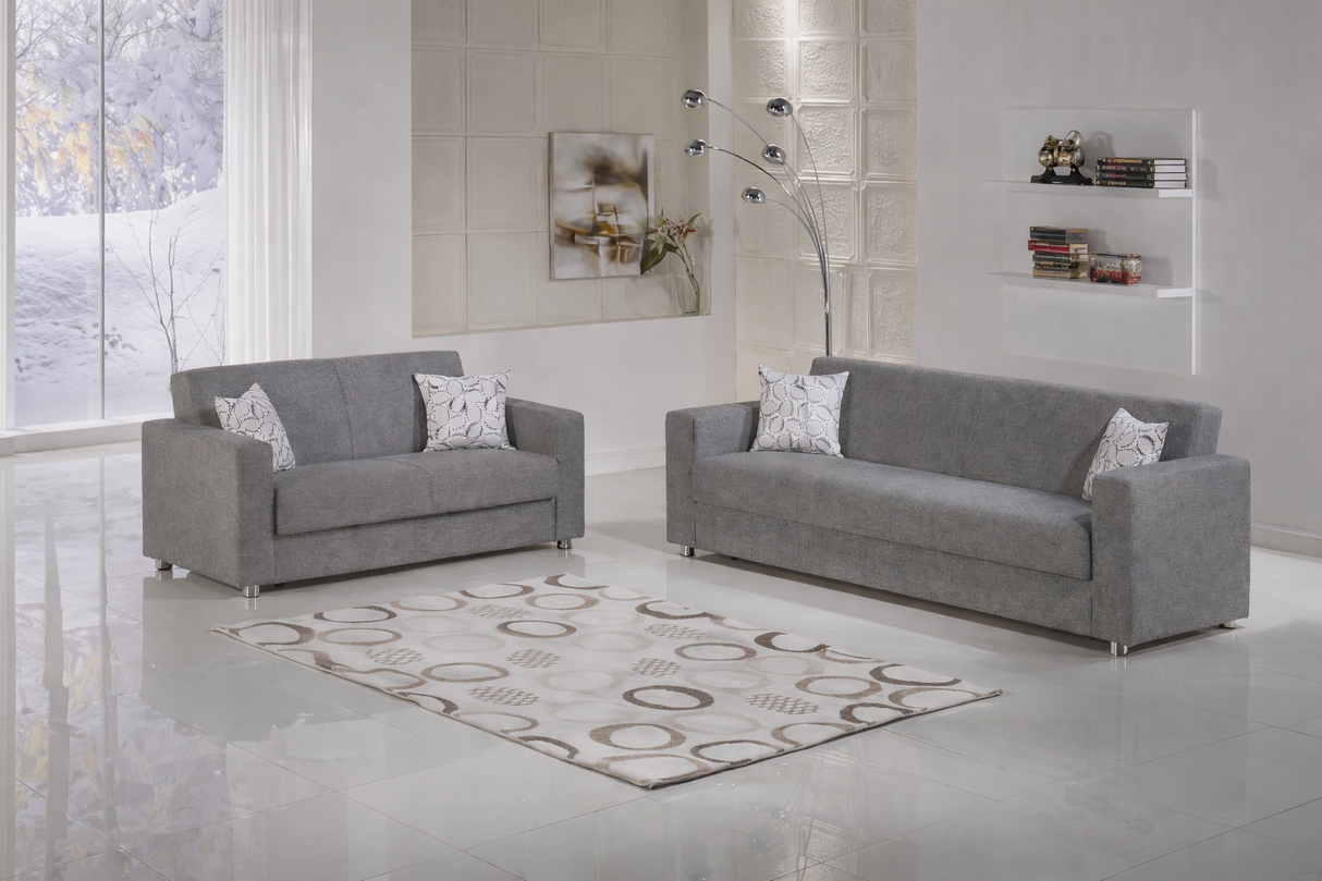 Tokyo Diego Gray Living Room Set from Bellona - Luna Furniture