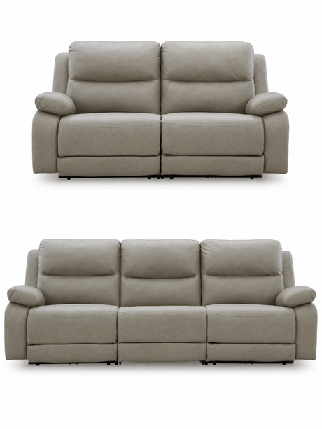 Narwhal Place Pebble Power Reclining Living Room Set from Ashley - Luna Furniture