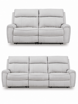 Social Pointe Pearl/Ash Power Reclining Living Room Set