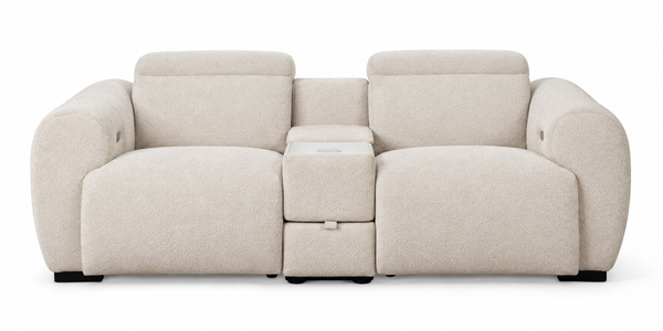 Thaddea White Power Loveseat