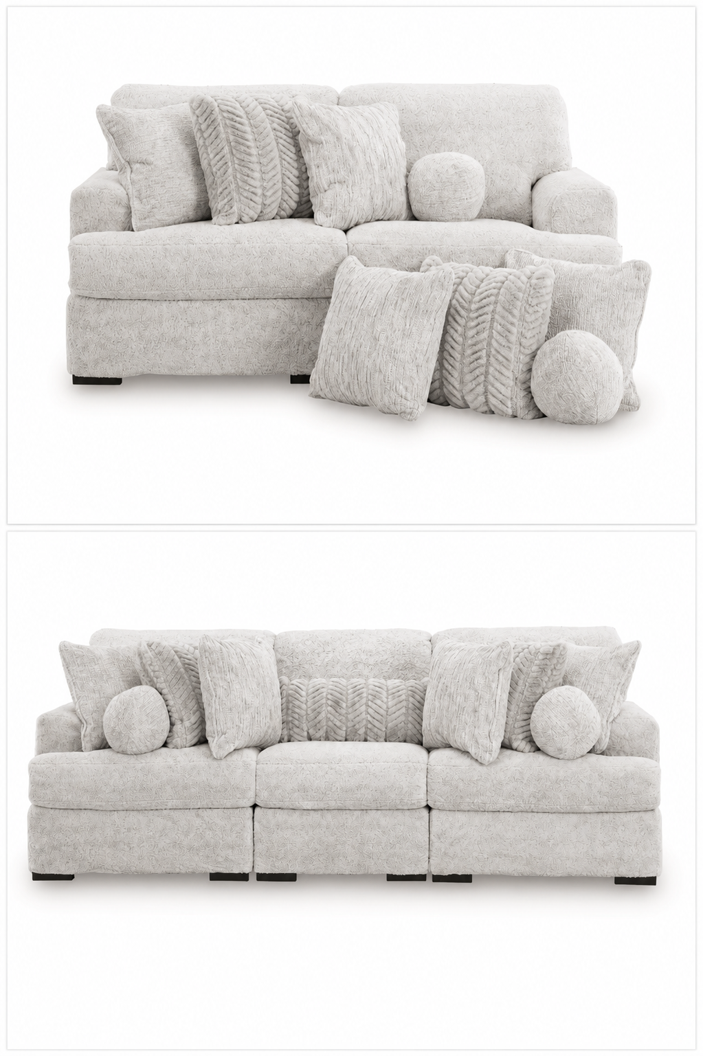 Cuddle Plush Arctic Living Room Set