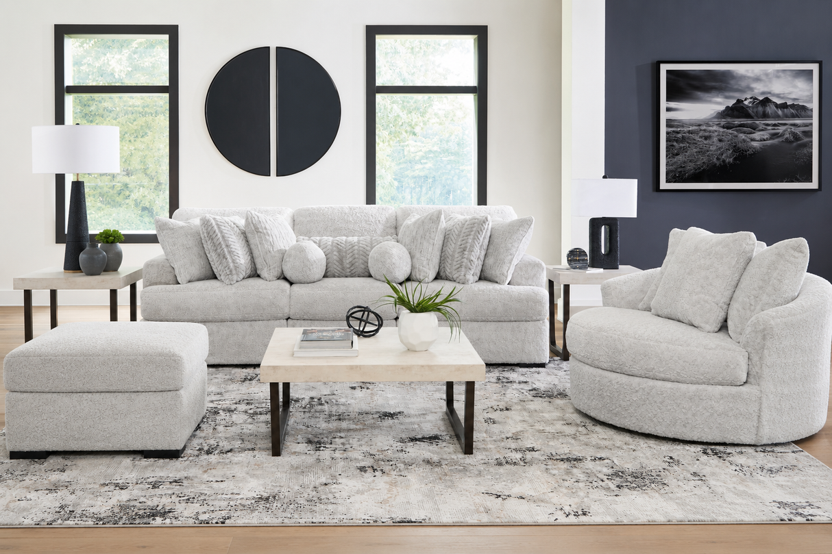 Cuddle Plush Arctic Living Room Set