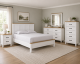 Kerisden White/Brown Youth Panel Bedroom Set with Bed Frame from Ashley - Luna Furniture
