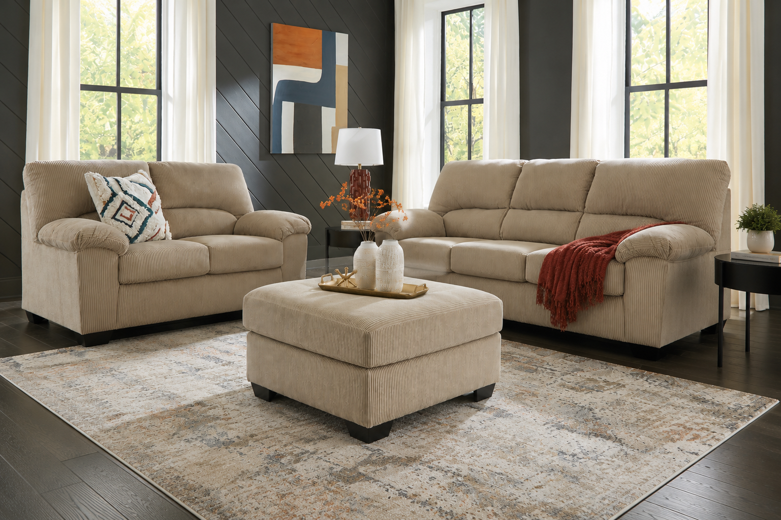 SimpleJoy Sand Living Room Set