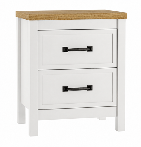 Kerisden White/Brown Queen Panel Bedroom Set with Bed Frame from Ashley - Luna Furniture