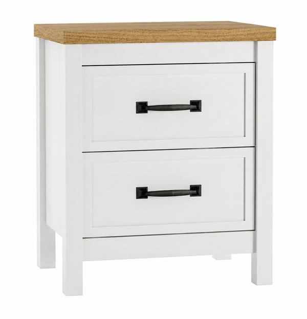 Kerisden White/Brown Nightstand