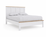 Kerisden White/Brown Full Panel Complete Bed Frame from Ashley - Luna Furniture