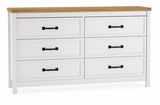 Kerisden White/Brown Queen Panel Bedroom Set with Bed Frame from Ashley - Luna Furniture