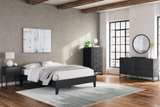Socalle Black Queen Platform Bedroom Set