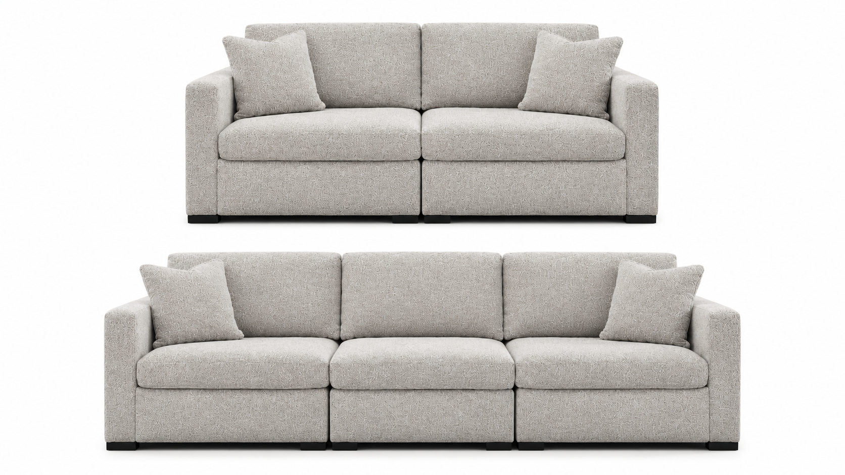 ModMax Luxe Flint Living Room Set