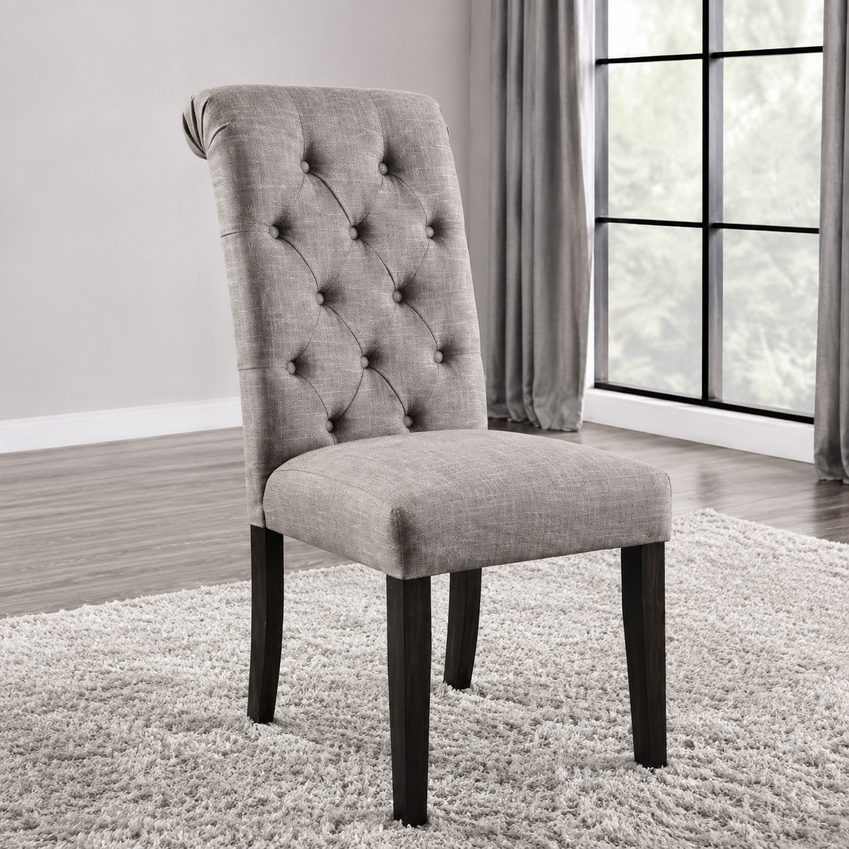 Alfred Antique Black 7-Piece Dining Room Set