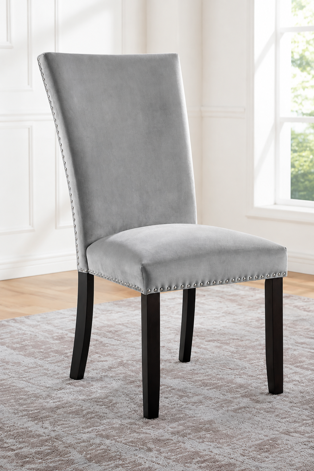 Kian Black/Light Gray Side Chair