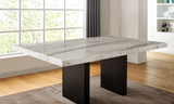 Kian White/Black Counter Hight Table