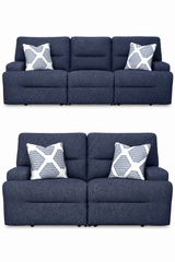 Acklen Place Navy Power Reclining Living Room Set