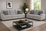 Acklen Place Pewter Power Reclining Living Room Set