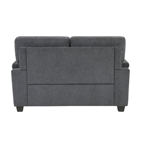 Chelsea Dark Gray Loveseat from Homelegance - Luna Furniture