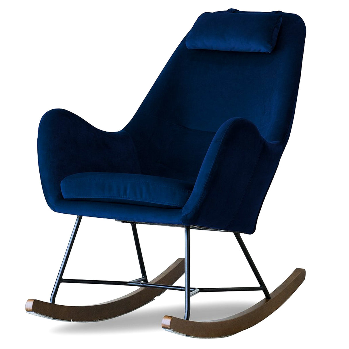Chelsea Blue Velvet Rocking Chair from Ashcroft Furniture - Luna Furniture