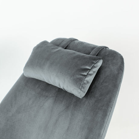 Chelsea Grey Velvet Rocking Chair from Ashcroft Furniture - Luna Furniture