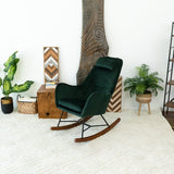 Chelsea Green Velvet Rocking Chair from Ashcroft Furniture - Luna Furniture