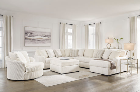 Chessington Ivory 4-Piece RAF Chaise Sectional from Ashley - Luna Furniture