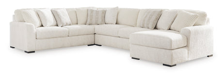 Chessington Ivory 4-Piece RAF Chaise Sectional from Ashley - Luna Furniture