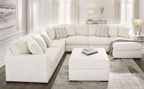 Chessington Ivory 4-Piece RAF Chaise Sectional from Ashley - Luna Furniture