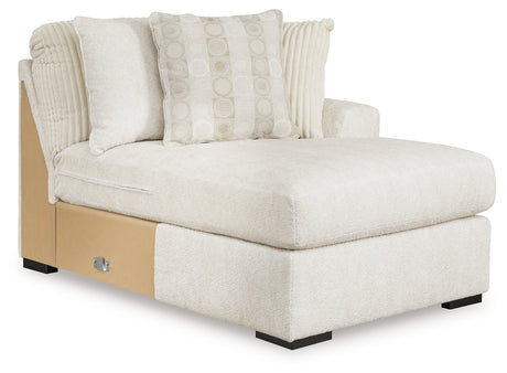 Chessington Ivory 4-Piece Sectional with Ottoman in Ivory from Ashley - Luna Furniture