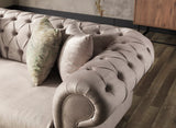 Chester Cream Stationary Living Room Sofa from Furnia - Luna Furniture