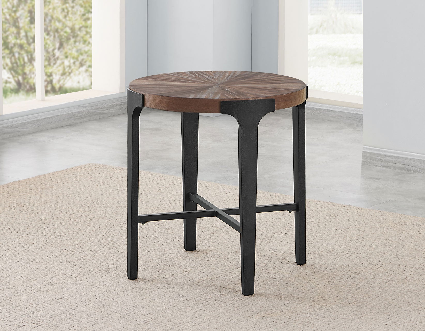 Steve Silver Chevron 22-inch Round End Table – Luna Furniture
