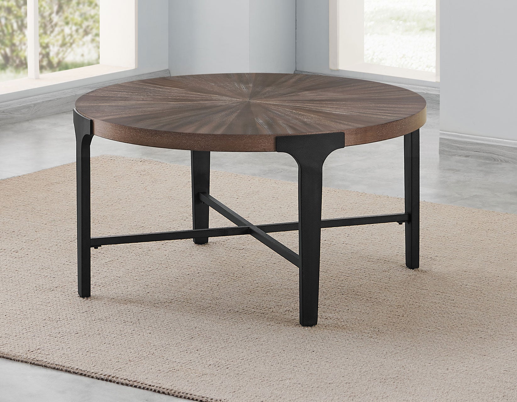 Steve Silver Chevron 36-inch Round Coffee Table – Luna Furniture
