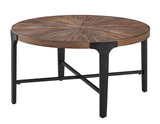 Chevron 36-inch Round Coffee Table from Steve Silver - Luna Furniture