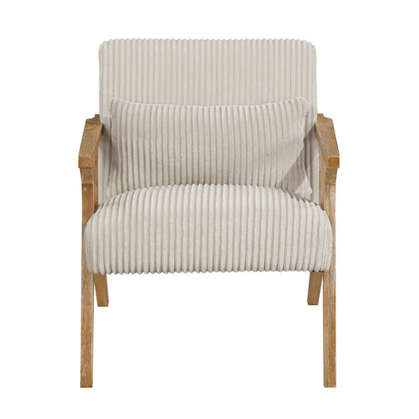 Chevron Beige Accent Chair from Homelegance - Luna Furniture