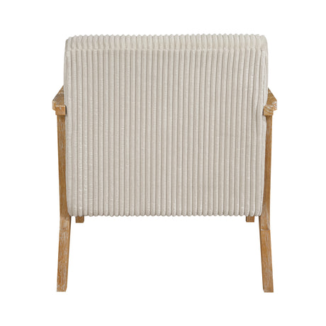 Chevron Beige Accent Chair from Homelegance - Luna Furniture