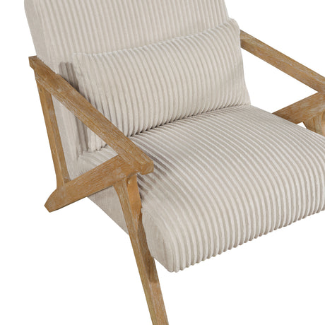 Chevron Beige Accent Chair from Homelegance - Luna Furniture