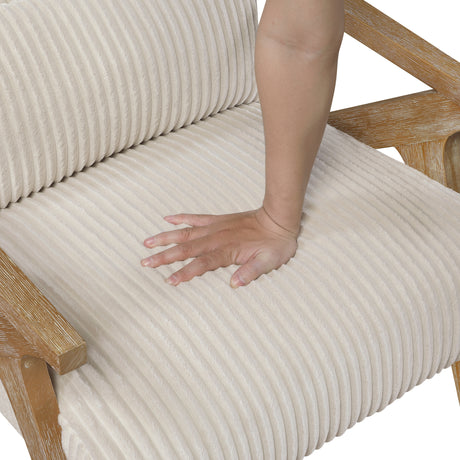 Chevron Beige Accent Chair from Homelegance - Luna Furniture