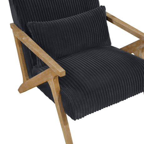 Chevron Black Accent Chair from Homelegance - Luna Furniture