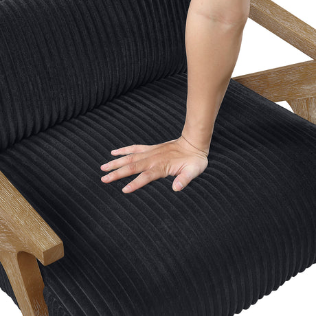 Chevron Black Accent Chair from Homelegance - Luna Furniture