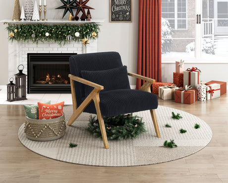 Chevron Black Accent Chair from Homelegance - Luna Furniture