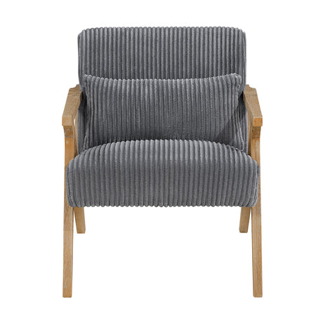 Chevron Gray Accent Chair from Homelegance - Luna Furniture