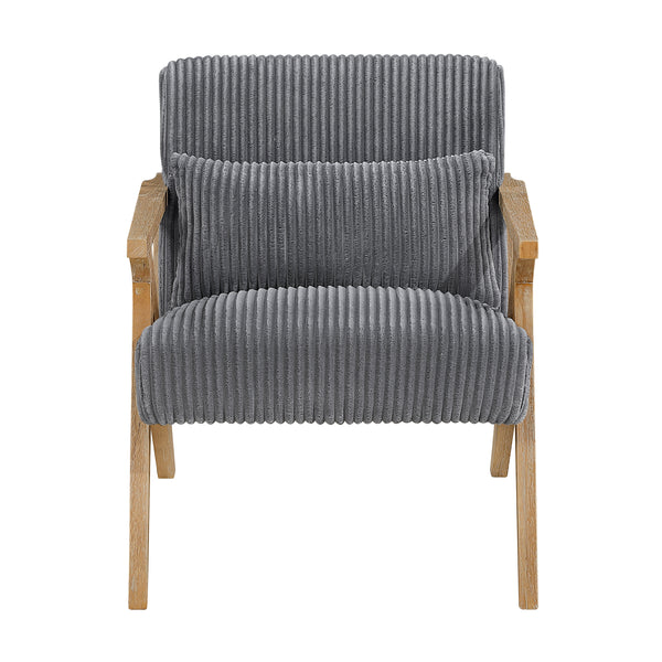 Chevron Gray Accent Chair