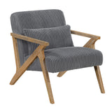 Chevron Gray Accent Chair from Homelegance - Luna Furniture