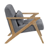 Chevron Gray Accent Chair from Homelegance - Luna Furniture